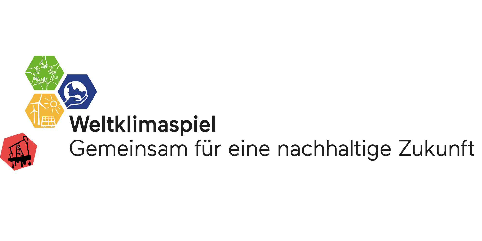 Logo Weltklimaspiel – Gemeinsam für eine nachhaltige Zukunft